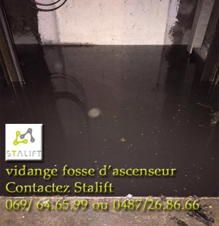 Vidange fosse d'ascenseur