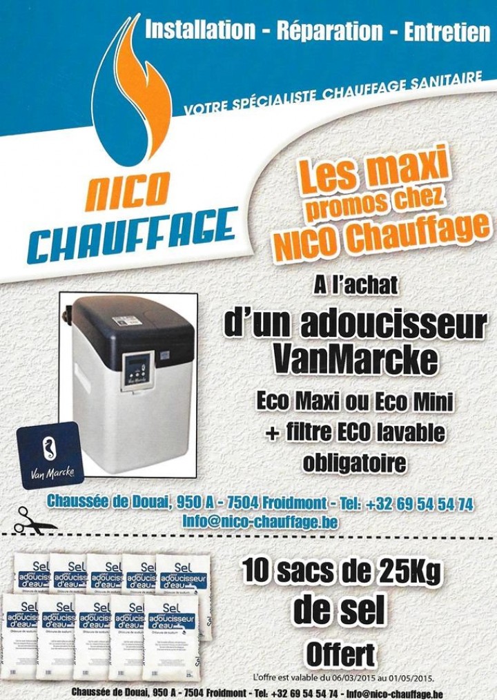 Les maxi promos chez Nico Chauffage !