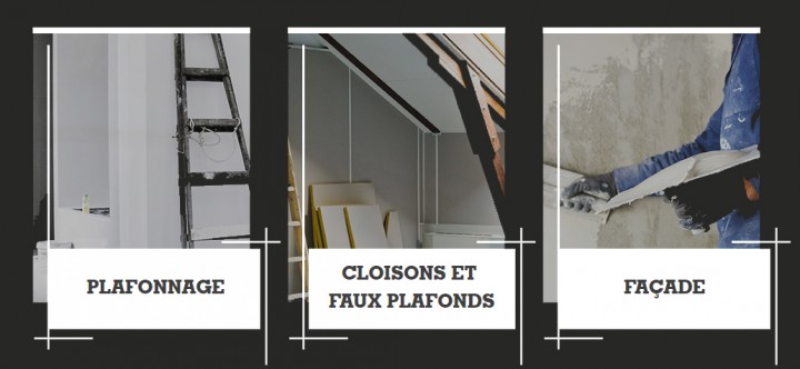 Plafonnage - Cloisons et faux plafonds - Façade