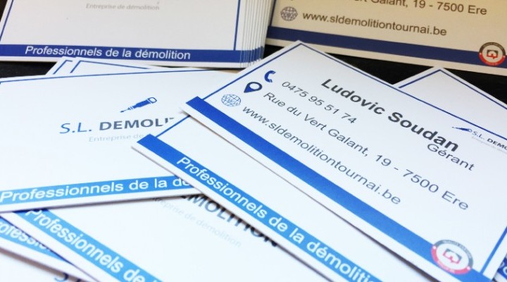 Réception de nos nouvelles cartes de visite