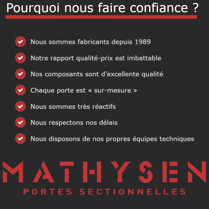 Pourquoi nous faire confiance ?