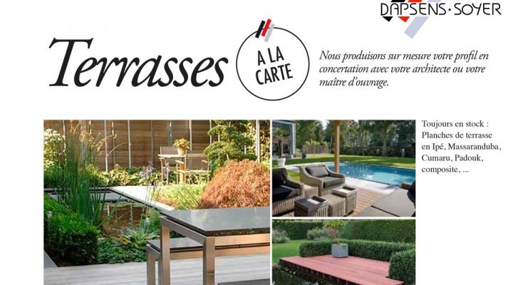 Terrasses à la carte