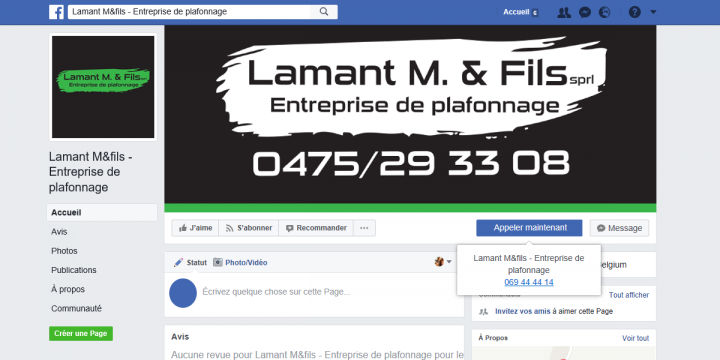 Nous faisons notre entrée sur Facebook