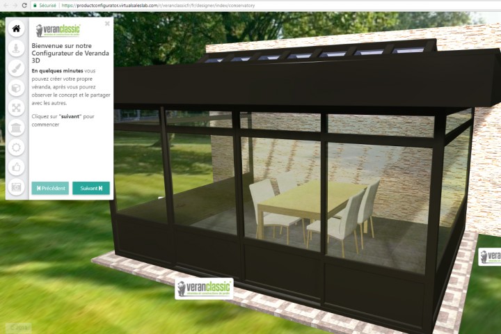 Configurateur 3D de veranda