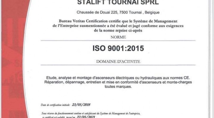 Notre certification ISO 9001:2015 !