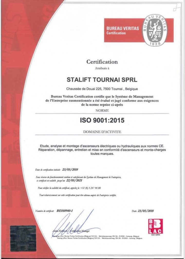 Notre certification ISO 9001:2015 !