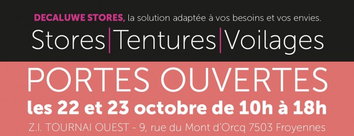 Portes ouvertes le 22 et 23 octobre de 10h à 18h