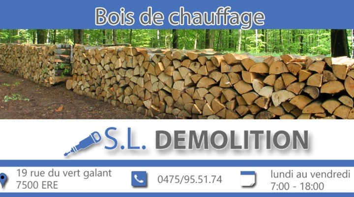 SL Démolition vous fournit votre bois de chauffage
