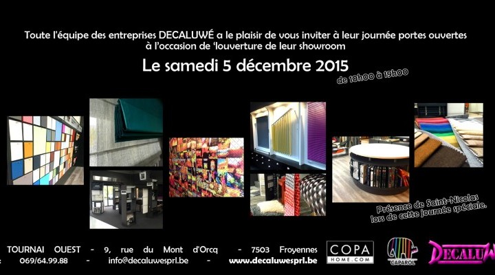 Samedi 5/12 Portes Ouvertes à l'occasion de l'ouverture du showroom ! 