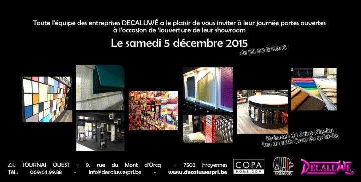 Samedi 5/12 Portes Ouvertes à l'occasion de l'ouverture du showroom ! 