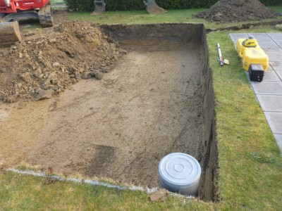 Terrassement pour Piscine semi-enterrée