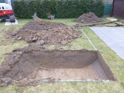 Terrassement pour Piscine semi-enterrée