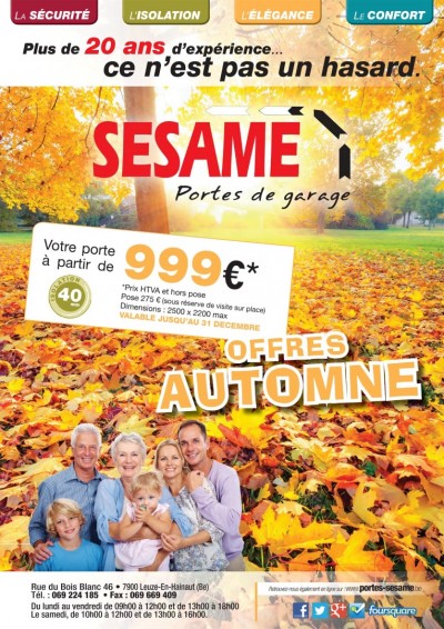 Offres Automne 