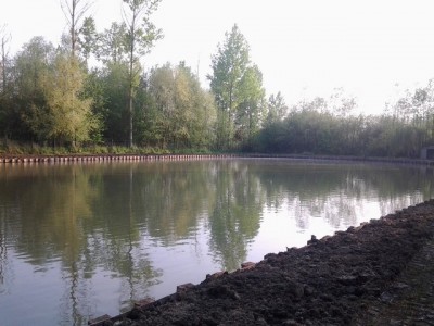 Etang et terrassement