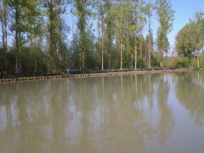 Etang et terrassement