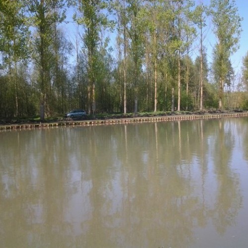 Etang et terrassement