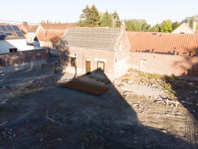 Extension et pose d'une brique de façade