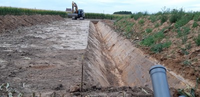 Réalisation d'un fossé