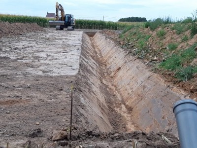 Réalisation d'un fossé