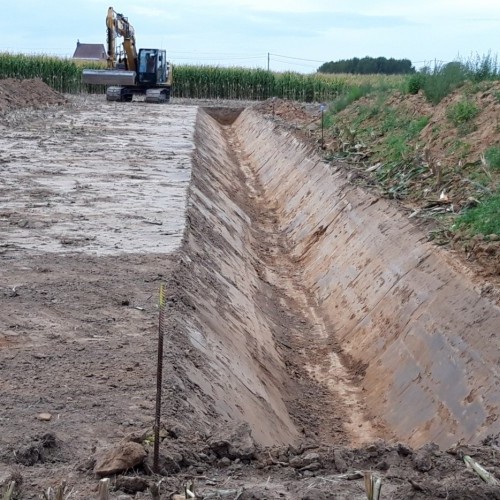 Réalisation d'un fossé