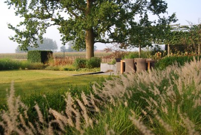 Jardin de campagne structuré